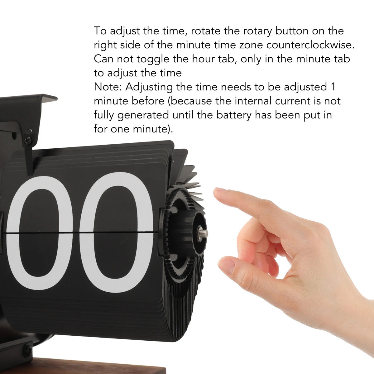 Belro retro flip clock on a desk, ideal for home and office decor, featuring vintage-style mechanical display.