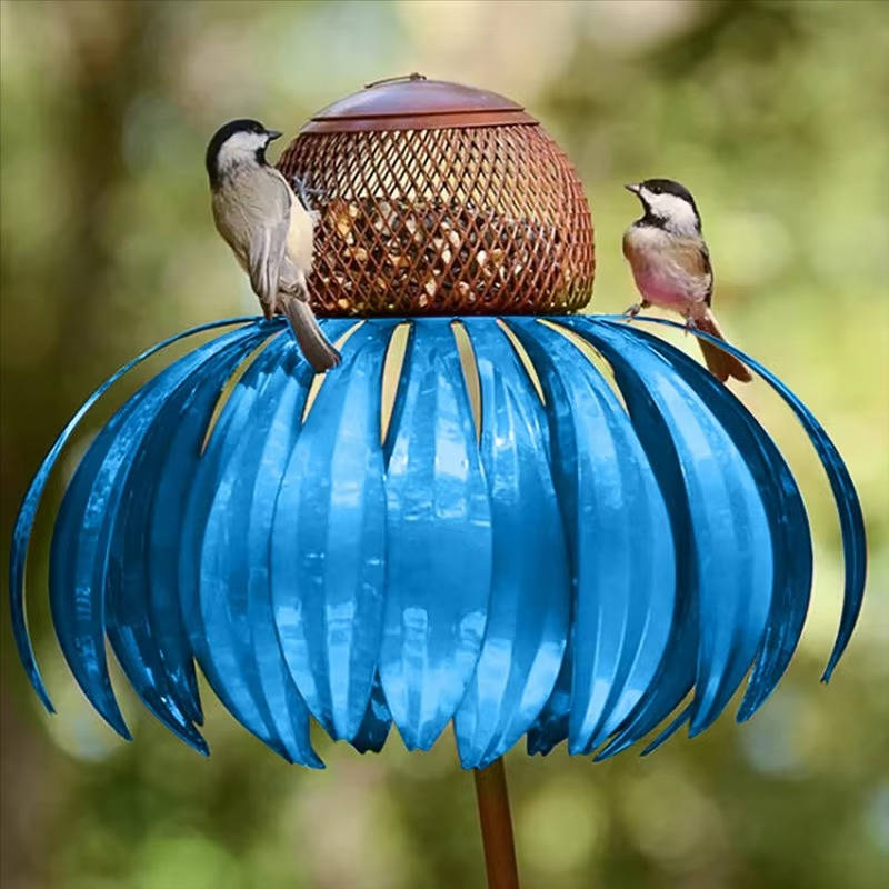 Belro outdoor flower bird feeder with decorative garden design, perfect for attracting birds to your home and garden.