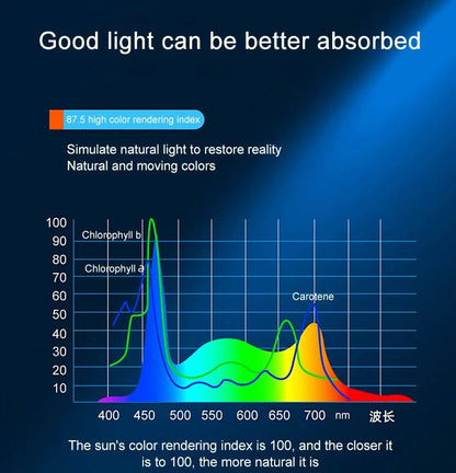 Belro Super Bright LED aquarium light clip-on full spectrum lamp for fish tanks and aquatic plant growth.