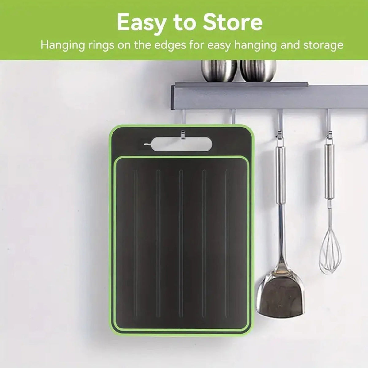 Belro 4-in-1 Cutting Board and Thaw Defrosting Tray for kitchen and dining, featuring a versatile design for food prep and defrosting.