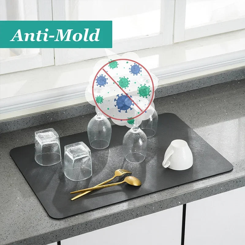 Belro absorbent dish drying mat in 30x40cm size, ideal for kitchen and dining room use, with a soft, absorbent surface.