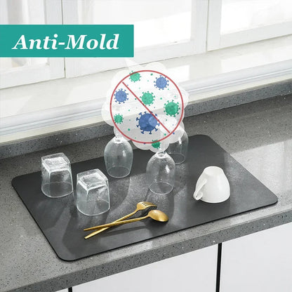 Belro absorbent dish drying mat in 30x40cm size, ideal for kitchen and dining room use, with a soft, absorbent surface.