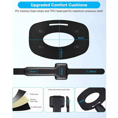 Belro VR head strap for electronics and cameras, adjustable and comfortable for secure virtual reality headset fit.
