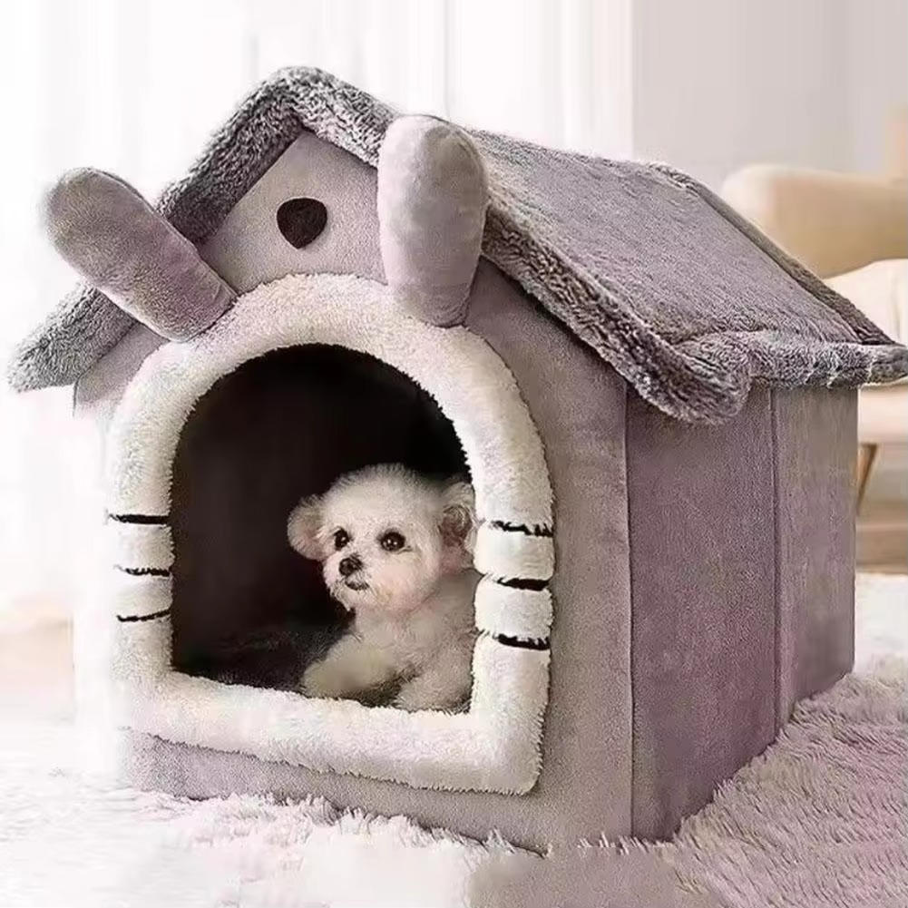 Belro indoor cat house with cozy enclosed design, perfect for cats to rest and play indoors.