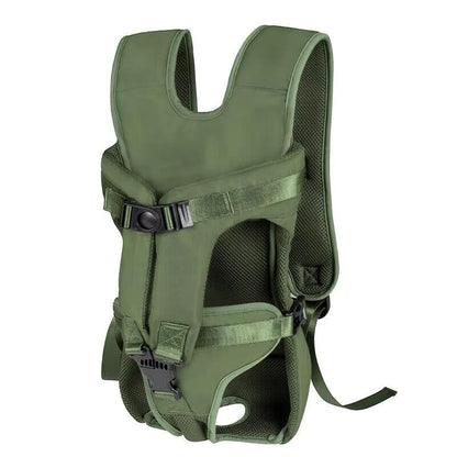 Belro dog carrying backpack with adjustable straps and mesh ventilation for comfortable pet transport in a stylish bag.