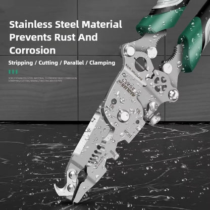 Belro multifunctional wire stripper tool for electrical work, featuring adjustable blades and ergonomic grip.