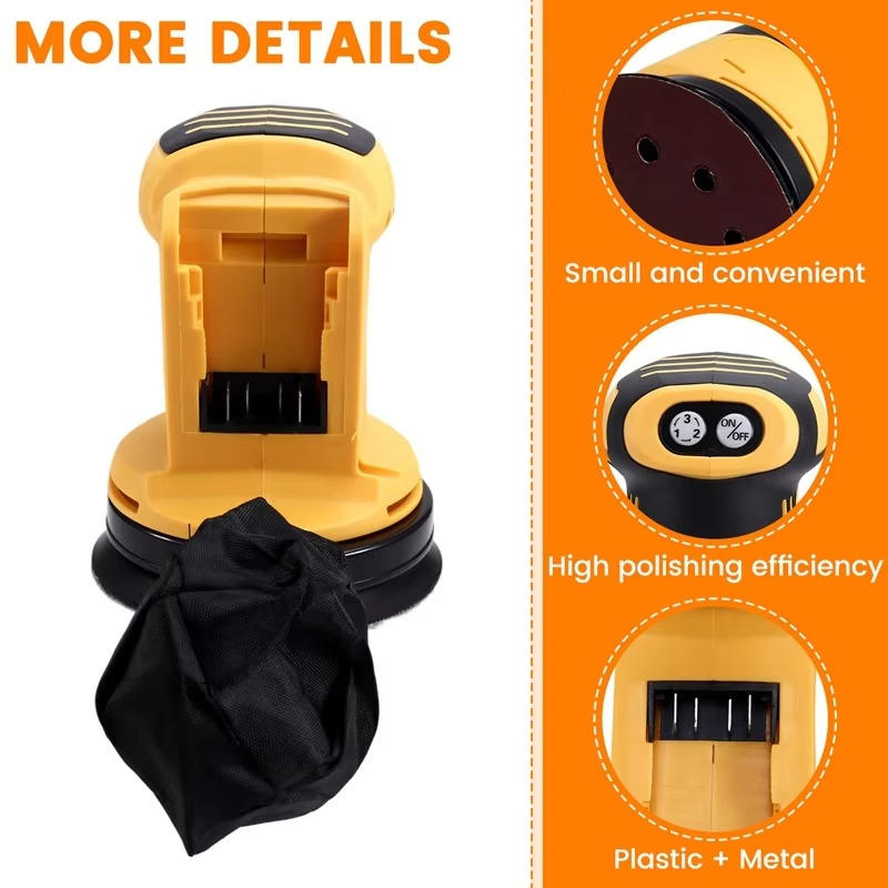 Belro brushless orbital electric sander for smooth finishing of wood and metal surfaces in tools and hardware applications.