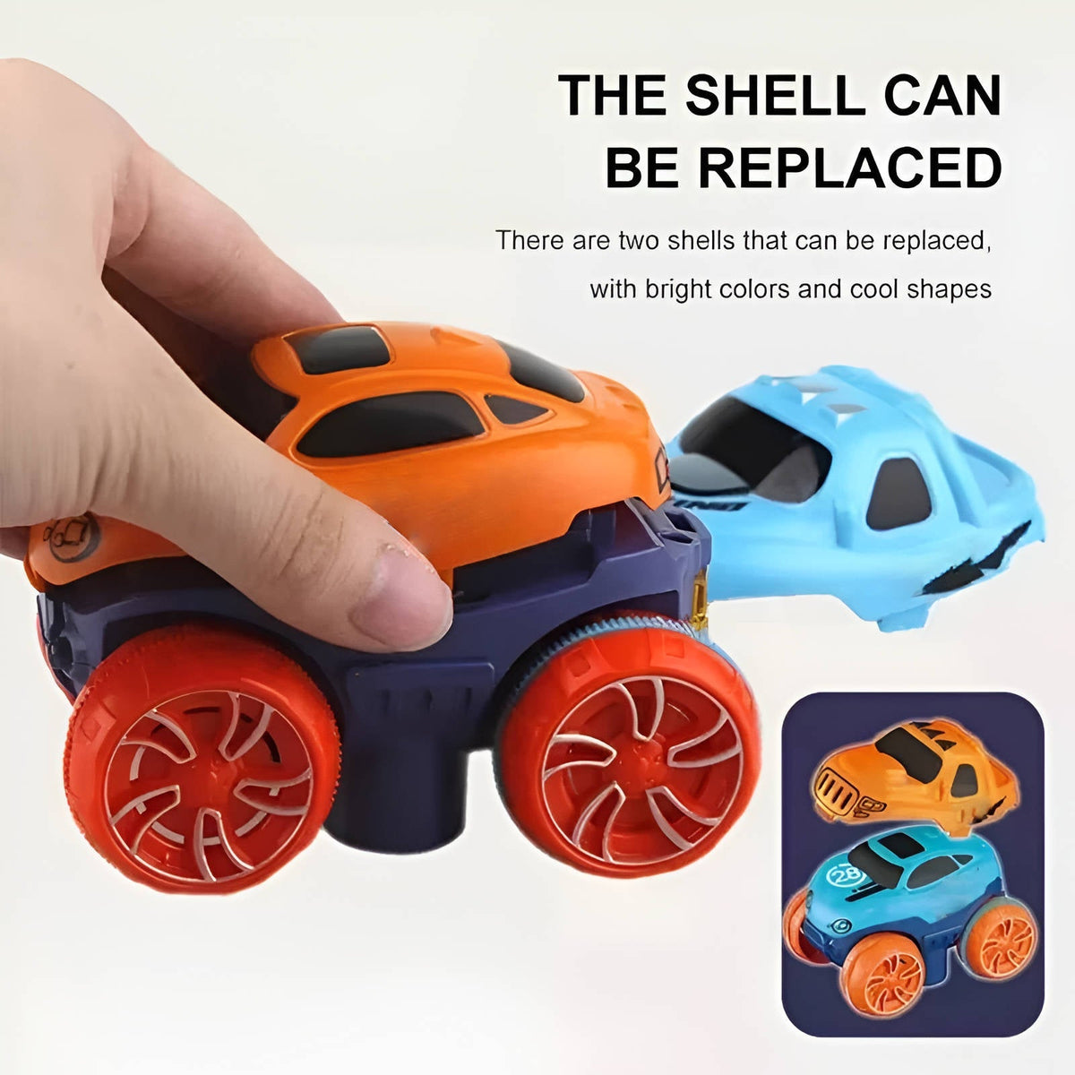Belro anti-gravity race track for kids, automotive toy with colorful curves and racing cars on a vibrant track.