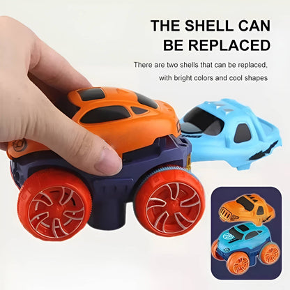 Belro anti-gravity race track for kids, automotive toy with colorful curves and racing cars on a vibrant track.