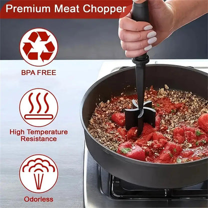Belro meat chopper for home kitchen, stainless steel hand tool for chopping and grinding meat, durable and easy to use.