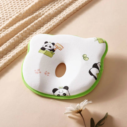 Belro infant pillow designed to prevent flat head, featuring sweat-absorbent material and ergonomic shape for baby comfort.