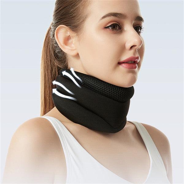 Belro neck brace accessory with adjustable straps designed for support and comfort, shown in a neutral color.