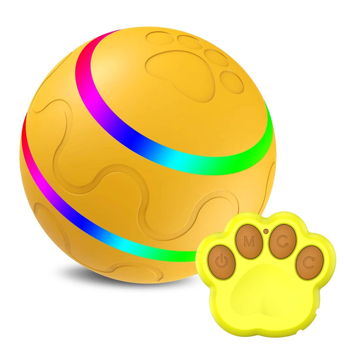 Belro interactive dog ball toy from pet supplies, featuring a colorful and textured design for engaging play and mental stimulation.