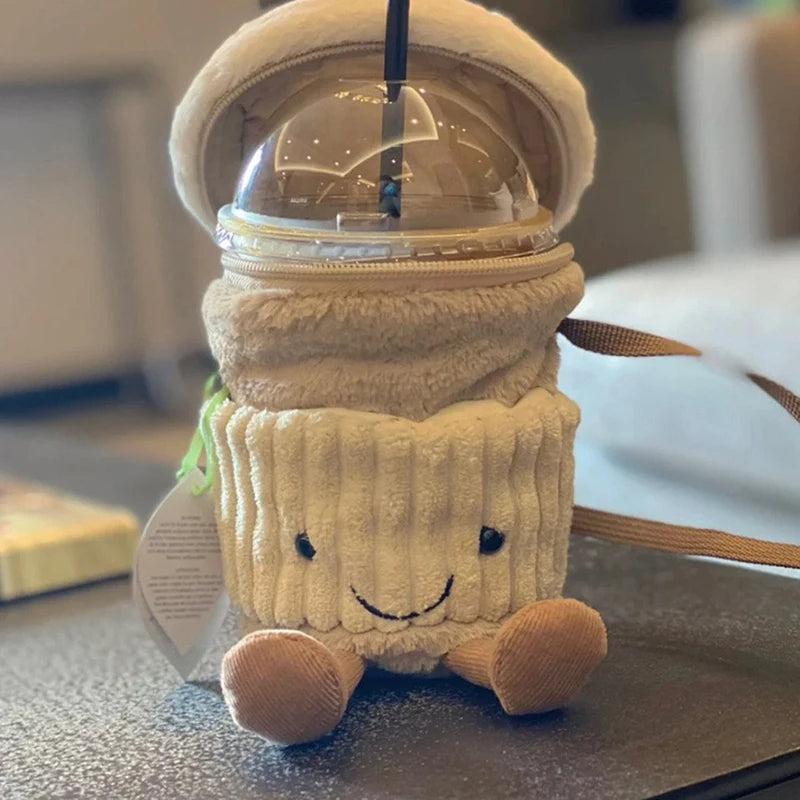 Belro trendy coffee milk tea crossbody bag with adjustable strap and stylish design, perfect as a wallet or accessory.