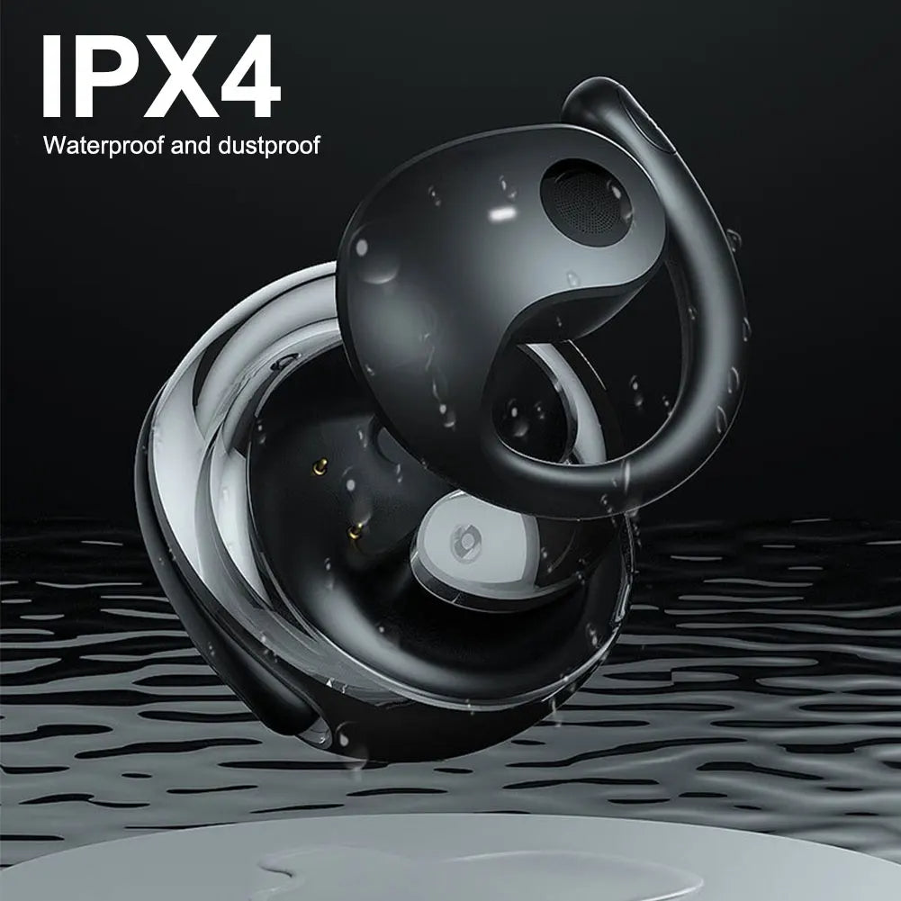 Belro real-time translation earbuds with multilingual support, showing sleek electronic design and compact charging case.