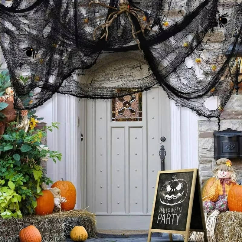 Belro Halloween yard decorations featuring spooky tools and hardware-themed props for outdoor Halloween decor.