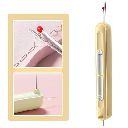 Belro needle threader and seam ripper tool for men's clothing, featuring a compact design and easy-to-use features.
