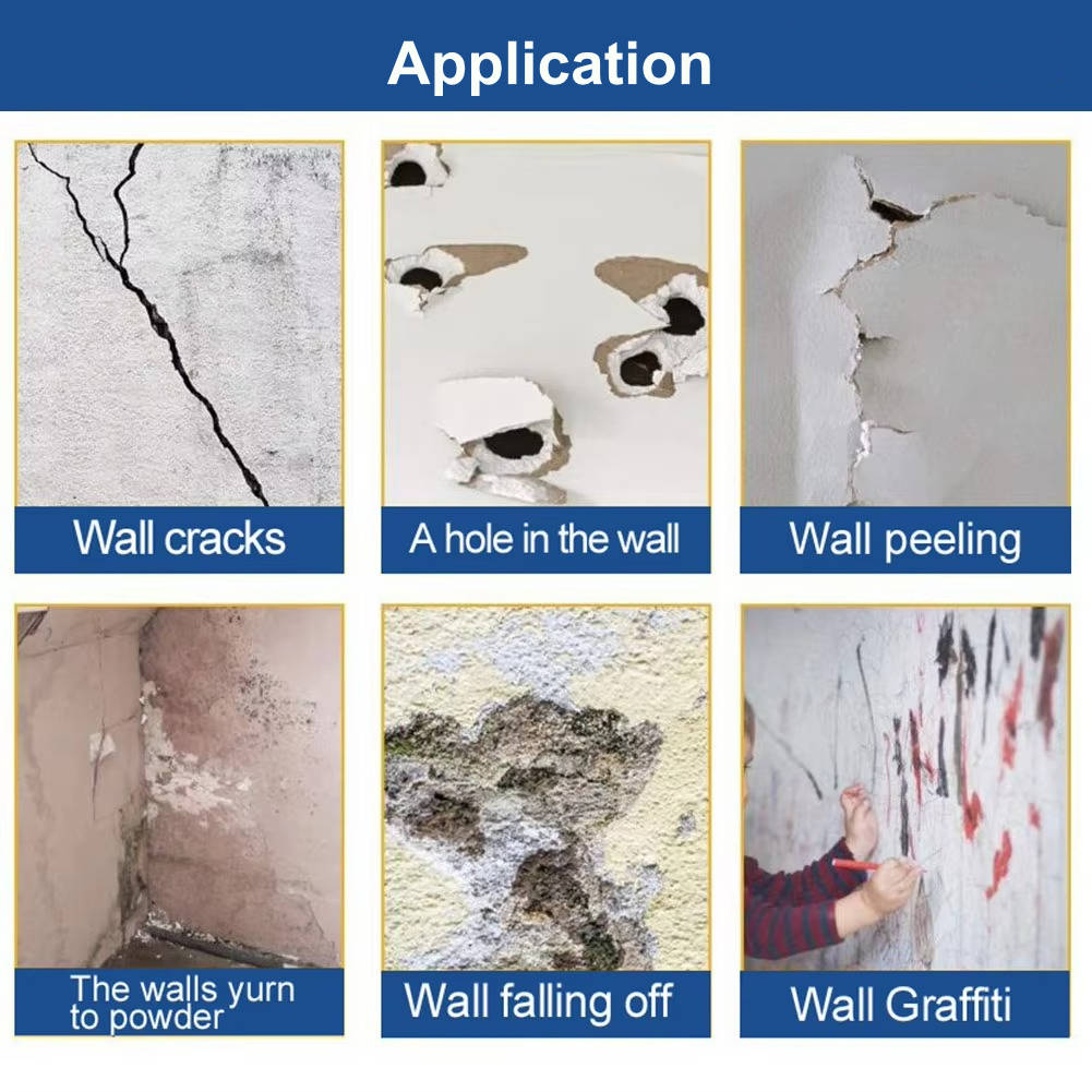 Belro drywall patch kit with repair cream for wall mending, featuring tools and materials for drywall wall repair.