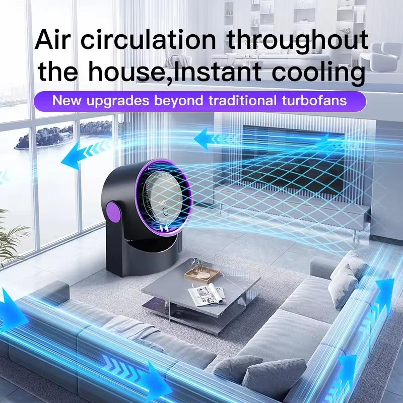 Belro USB small desk fan, compact electronic fan for home or office use, with adjustable tilt and quiet operation.