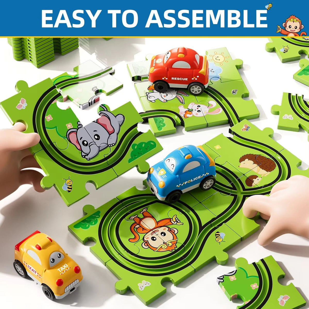 Colorful automotive puzzle for kids by Belro featuring car and vehicle images for educational play and entertainment.