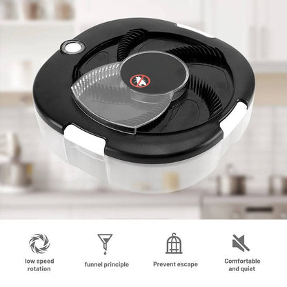 Belro electric fly trap with UV light and grid for indoor insect control, compact electronic pest catcher in action.