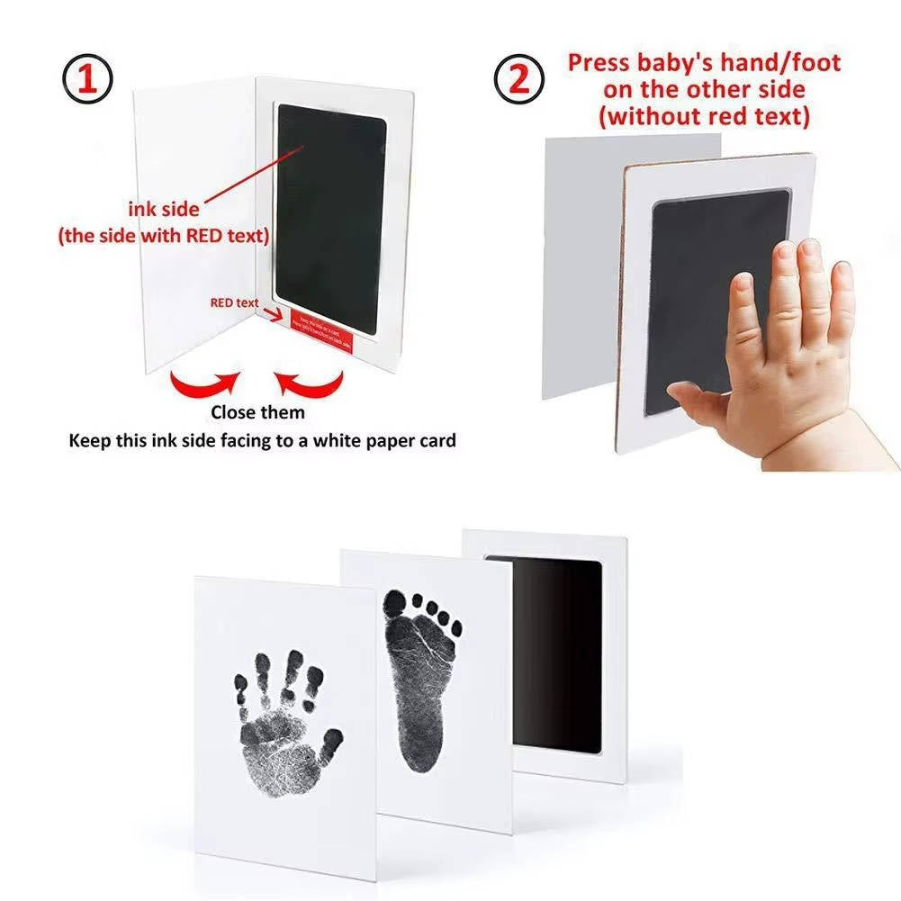 Belro Dog Paw Print Kit showing pet paw prints and grooming supplies for capturing and creating dog paw impressions.