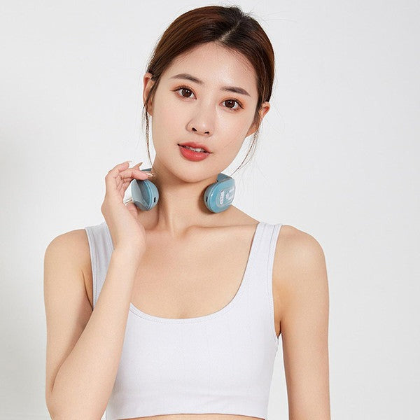 Belro EMS Neck Acupoints Lymphvity Massager device showing its compact electronic design for neck pain relief.
