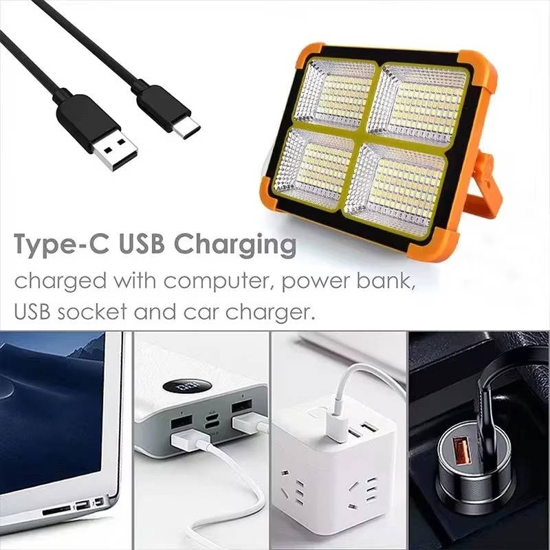 Belro solar portable camping lamp with LED light, compact design, ideal for outdoor camping and emergency lighting.