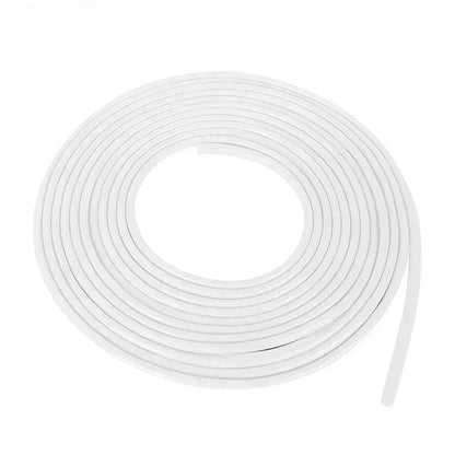 Belro Car Door Edge Scratch Protector Strip installed on vehicle door, made of durable plastic to prevent scratches and damage.