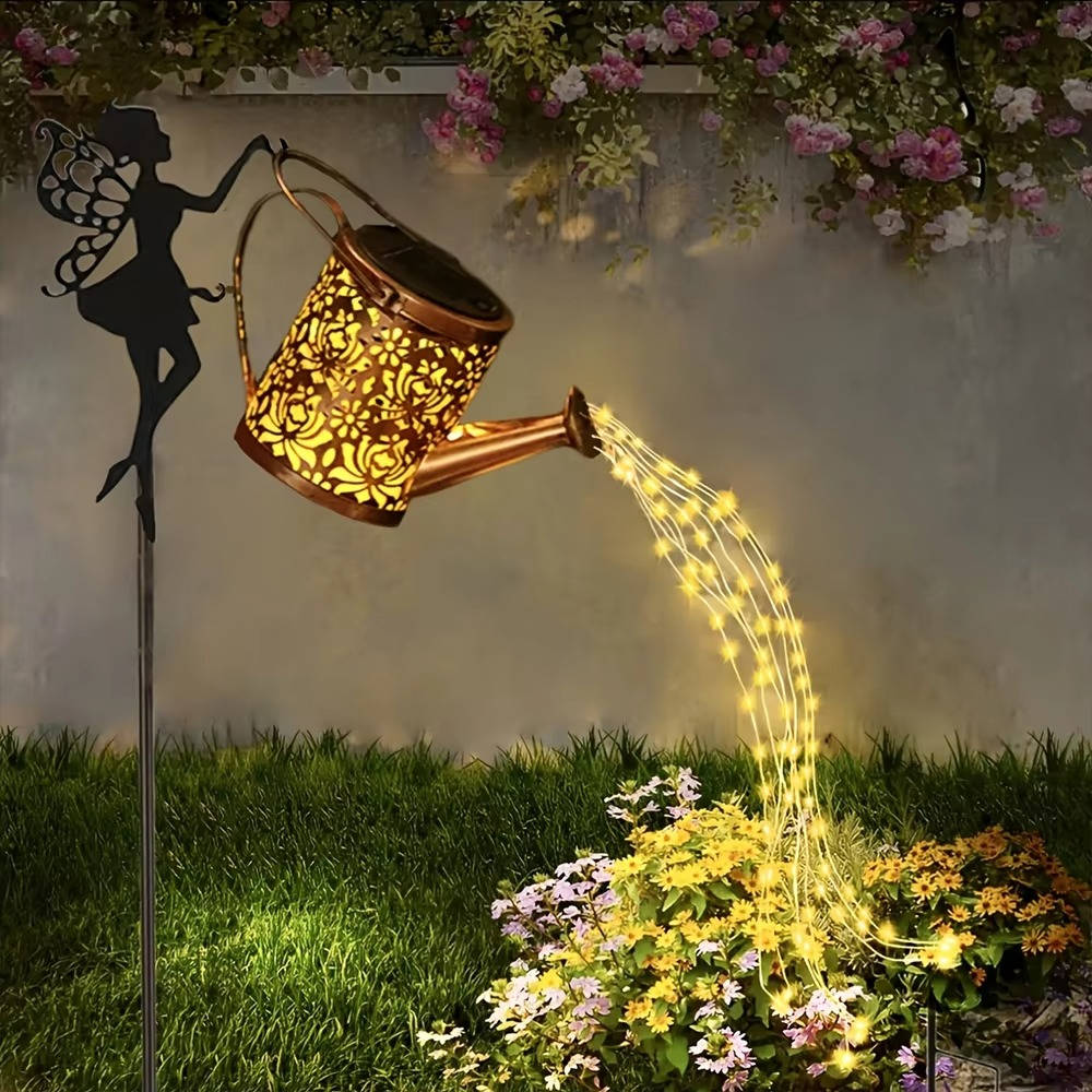 Belro outdoor hanging fairy lamp decorated with colorful lights, ideal for outdoor umbrella or patio decoration.