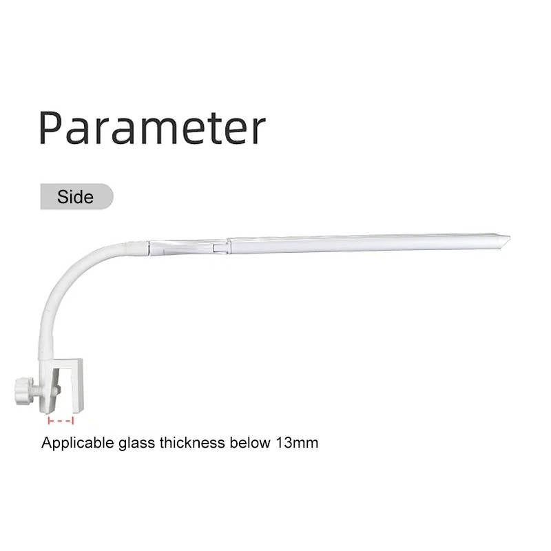 Belro super bright LED aquarium light clip-on full spectrum lamp illuminating a fish tank with vibrant aquatic plants.
