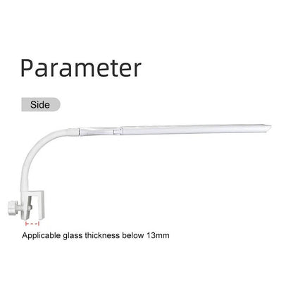 Belro super bright LED aquarium light clip-on full spectrum lamp illuminating a fish tank with vibrant aquatic plants.