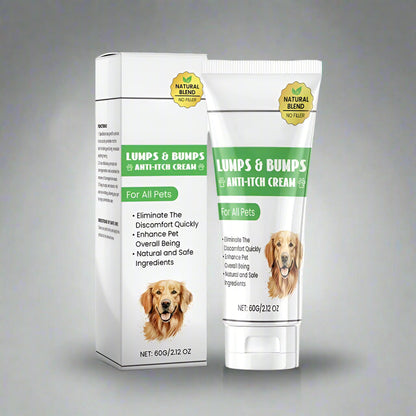 Belro 60g anti-itch cream for dogs and cats, pet supplies with a tube of soothing topical treatment for skin irritation.