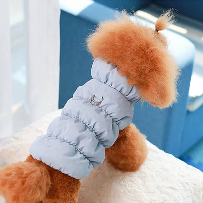 Belro warm winter dog jacket for small and medium dogs, featuring a cozy, insulated coat with a secure fit and stylish design.