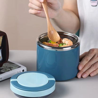 Mivoza stainless steel insulated food container with leak-proof design, available in 630ml and 1000ml, BPA-free for kitchen and dining use.