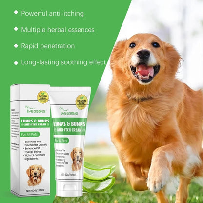 Belro 60g anti-itch cream for dogs and cats, tube with label, pet soothing skin relief in pet supplies for dogs