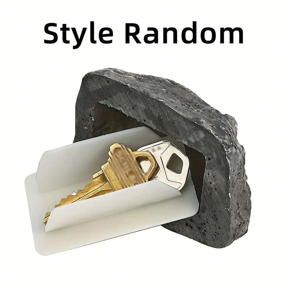 Belro outdoor hidden key lock box mounted on wall, weather-resistant metal container for secure outdoor key storage in home and garden.
