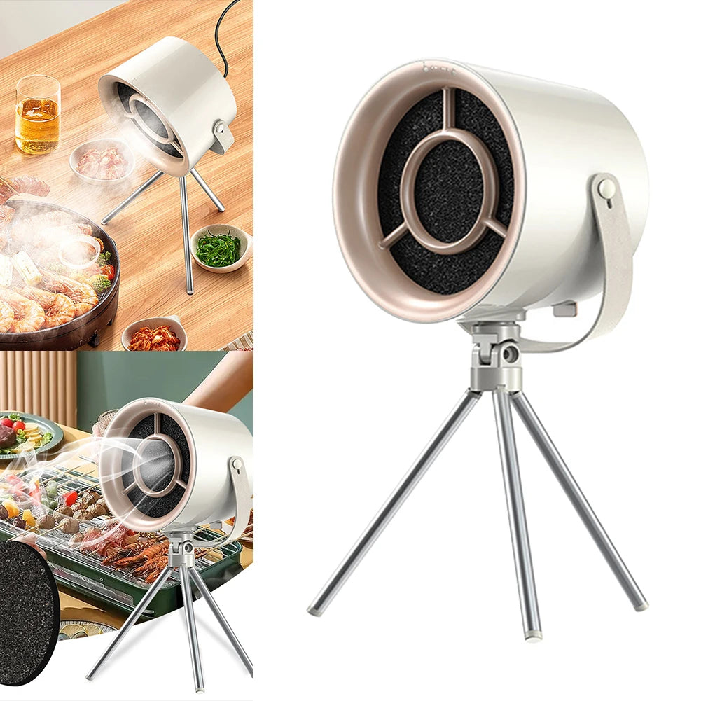 Belro portable desktop range hood and exhaust fan for kitchen ventilation, compact and easy to use for home and dining spaces.