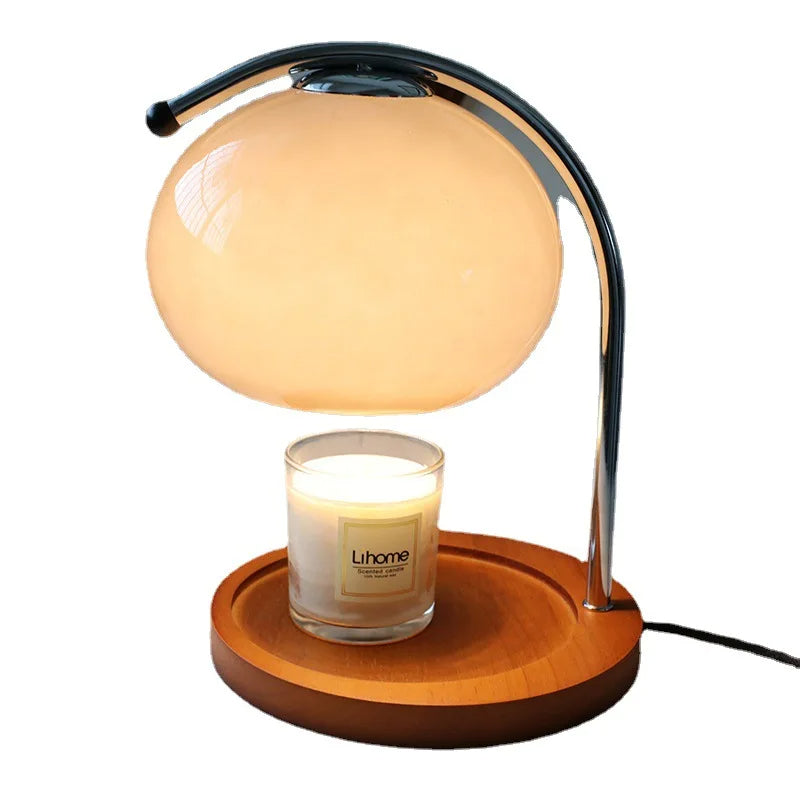 Belro Retro Glass Candle Warmer Lamp featuring a vintage-style glass design for safe, fragrant candle warming in health and beauty spaces.