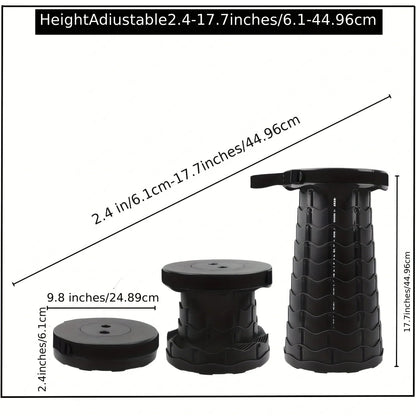 Belro collapsible folding telescopic stool in compact, portable design suitable for home and garden use.