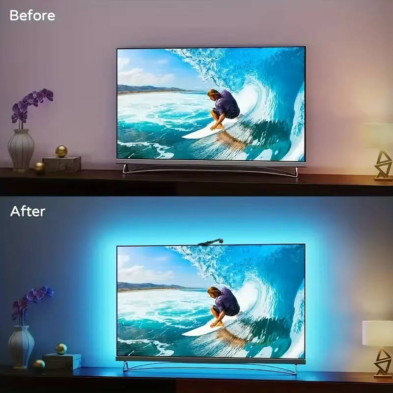 Belro LED strip backlight for TVs, flexible electronics lighting strip with colorful LED lights for ambient TV lighting.