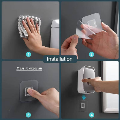 Belro wall-mounted automatic toothpaste dispenser in white, showing the sleek, modern design for easy, hygienic oral care.