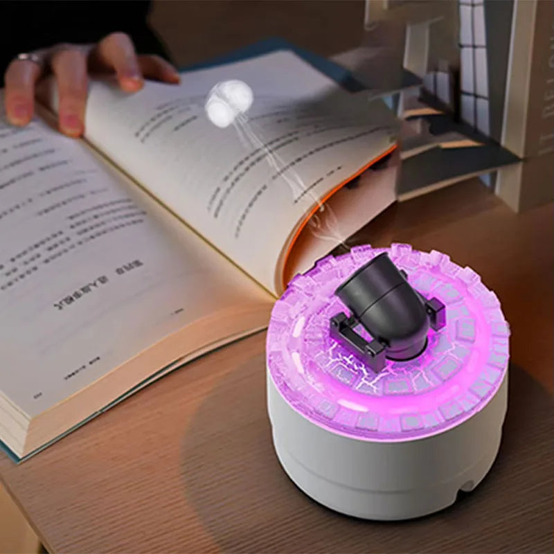 Belro volcanic crack light cannon humidifier in a modern design, with visible crack pattern and glowing light, for health and beauty use