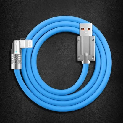 Belro 180° rotating fast charge cable for electronics, featuring flexible design and durable connectors for efficient power transfer.