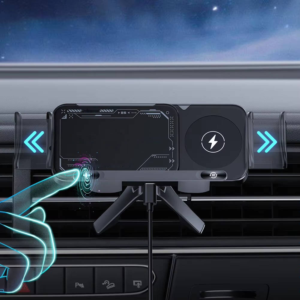 Belro wireless fast charger for phone and tablet, compact electronics device with charging pad and indicator lights.