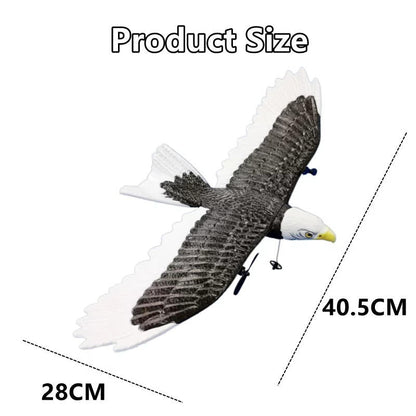 Belro remote control eagle toy with detailed feathers and wings, designed for kids and outdoor play.