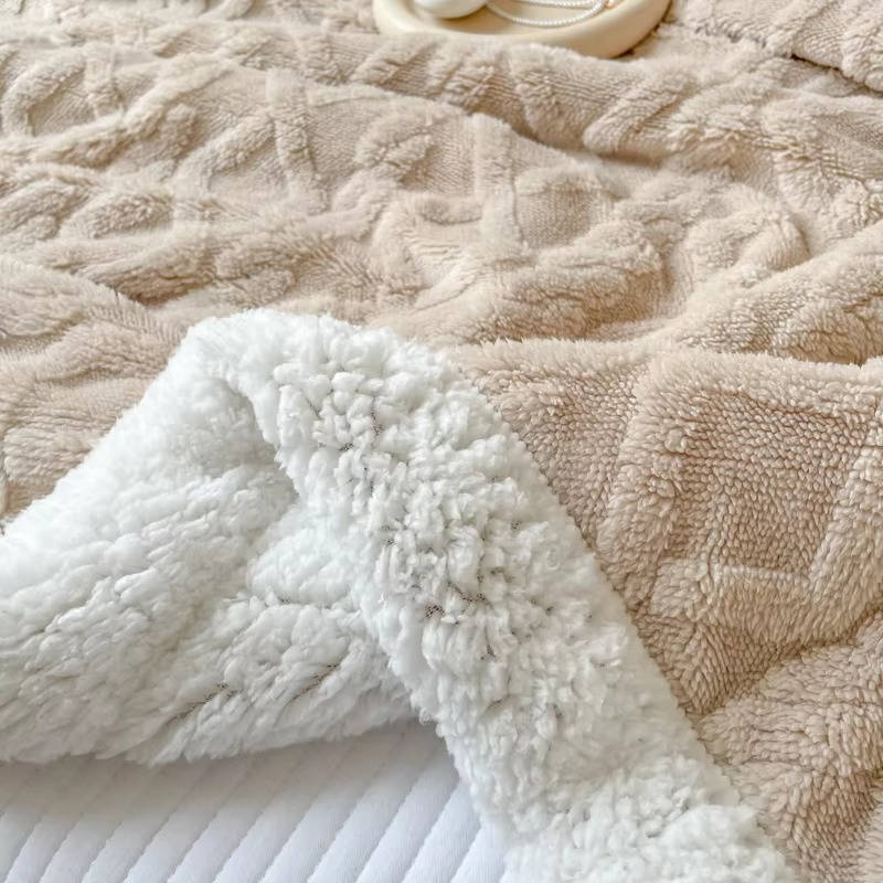 Belro men's fleece blanket, soft and cozy, featuring a plush fabric in a neutral color, ideal for warmth and comfort.