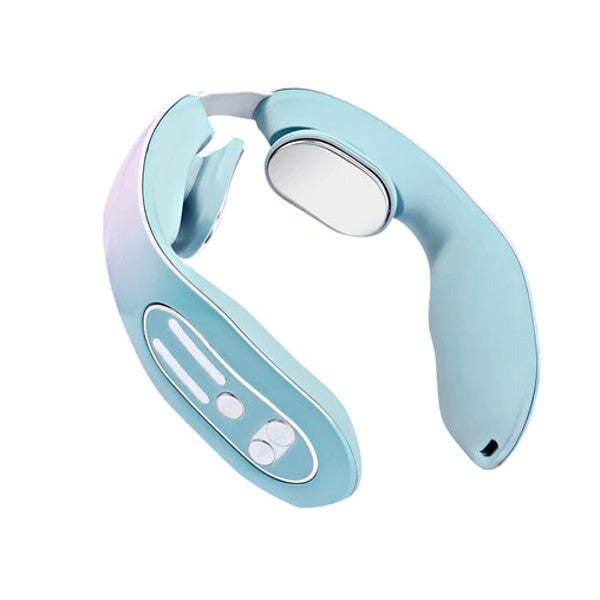 Belro EMS neck acupoints lymphvity massager device with electronic controls and adjustable straps on a white background.