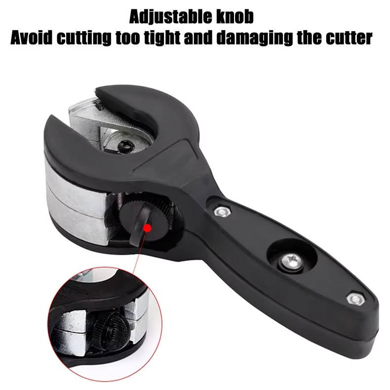 Belro pipe cutter tool for cutting metal and plastic pipes, shown with cutting wheel and handle for easy use.