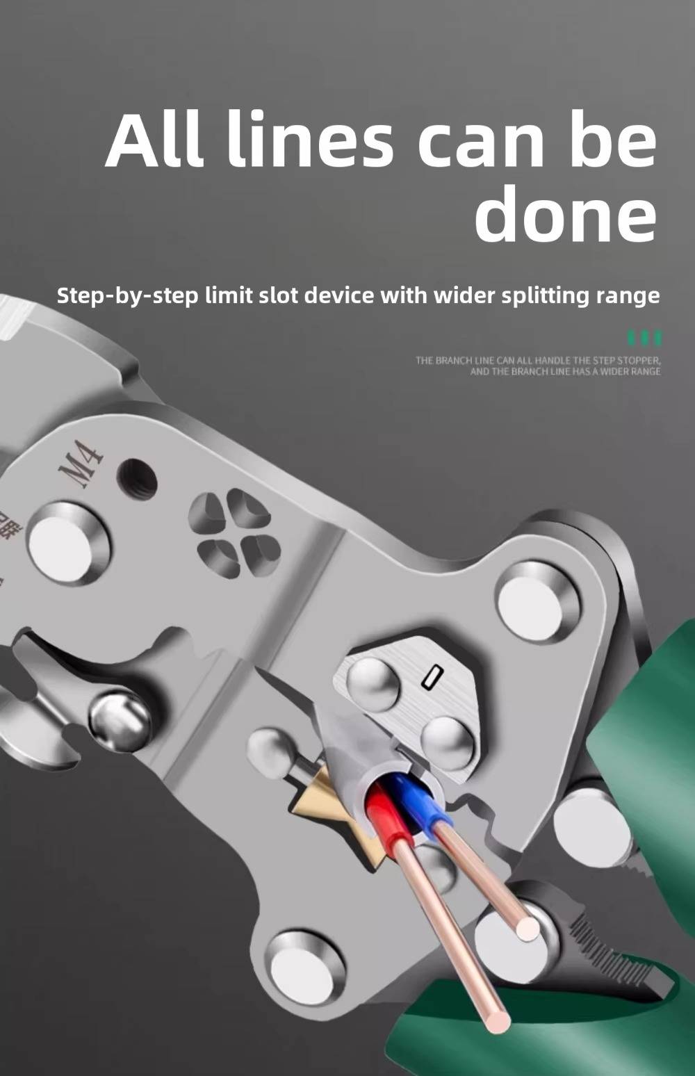 Belro multifunctional wire stripper tool with ergonomic handles and adjustable blades for precise electrical wire stripping.